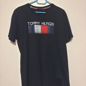 Tommy Hilfiger Black Short Sleeve Tee with Logo